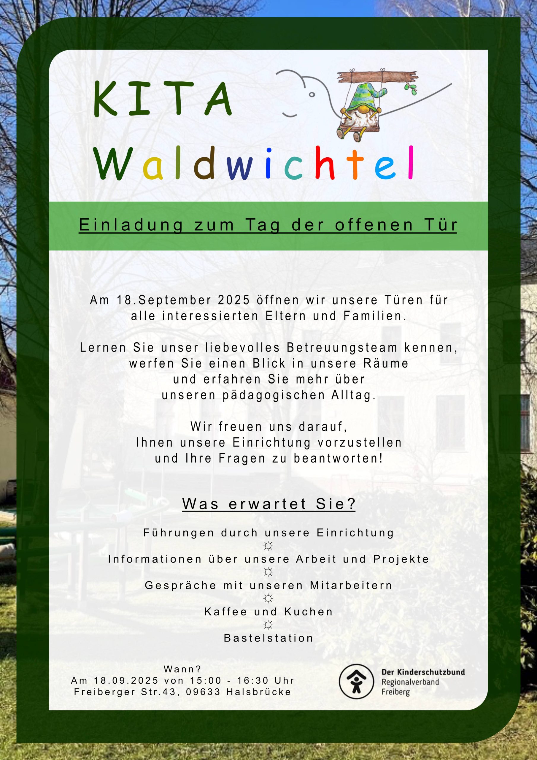 Tag der offenen Tür in der Kita Waldwichtel Tuttendorf